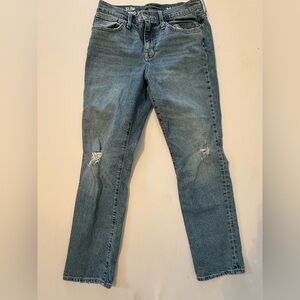 EUC JCrew - Classic Blue Distressed Women Jeans